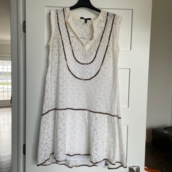 BCBG "Harlow" lace white cocktail dress Size Small - Picture 2 of 7